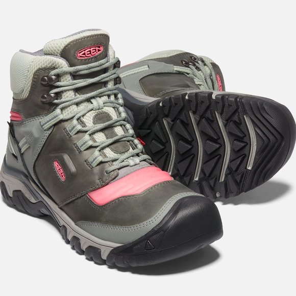 KEEN Women’s Ridge Flex MID WP Boot in Castor Grey/Dubarry new with box! - Picture 3 of 3